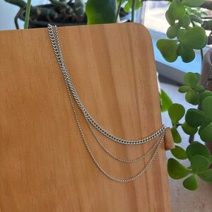 Elegant Silver Chain Necklace